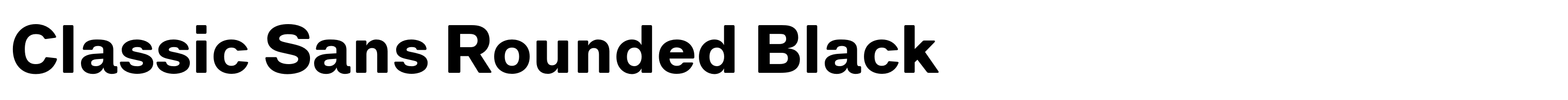 Classic Sans Rounded Black
